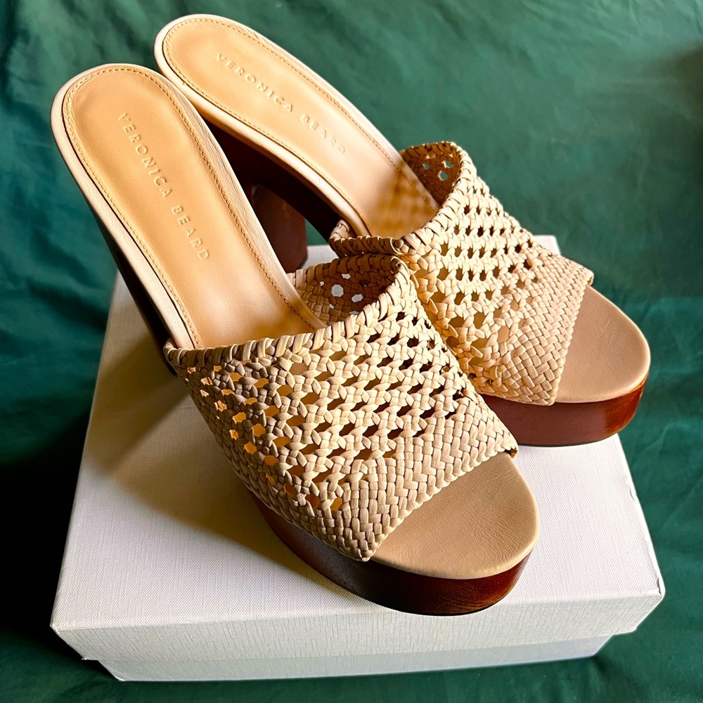COPY - Guadalupe Platform Sandals by Veronica Beard. - Picture 2 of 9